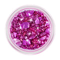 Purple Nail Art Rhinestone