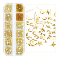 12 Grid Box Gold Rivet Jewellery