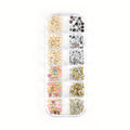 Coscelia 12-Grid Box Ornaments-Nail Art