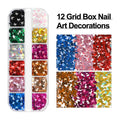 12 Grid Box Nail Art Decorations