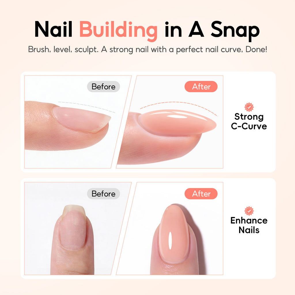 Peacecolor Nail Builder Gel Nail care kits comprising nail polish for Wome Gift