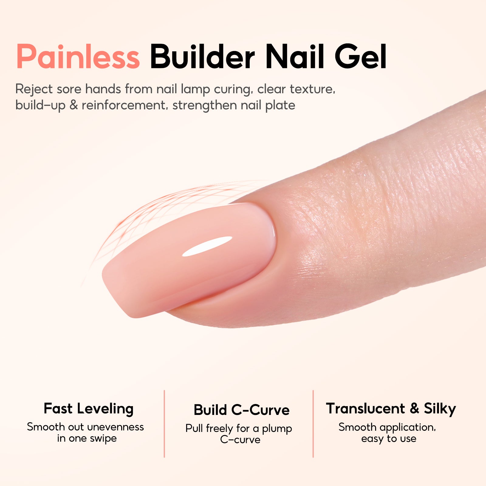 Peacecolor Nail Builder Gel Nail care kits comprising nail polish for Wome Gift