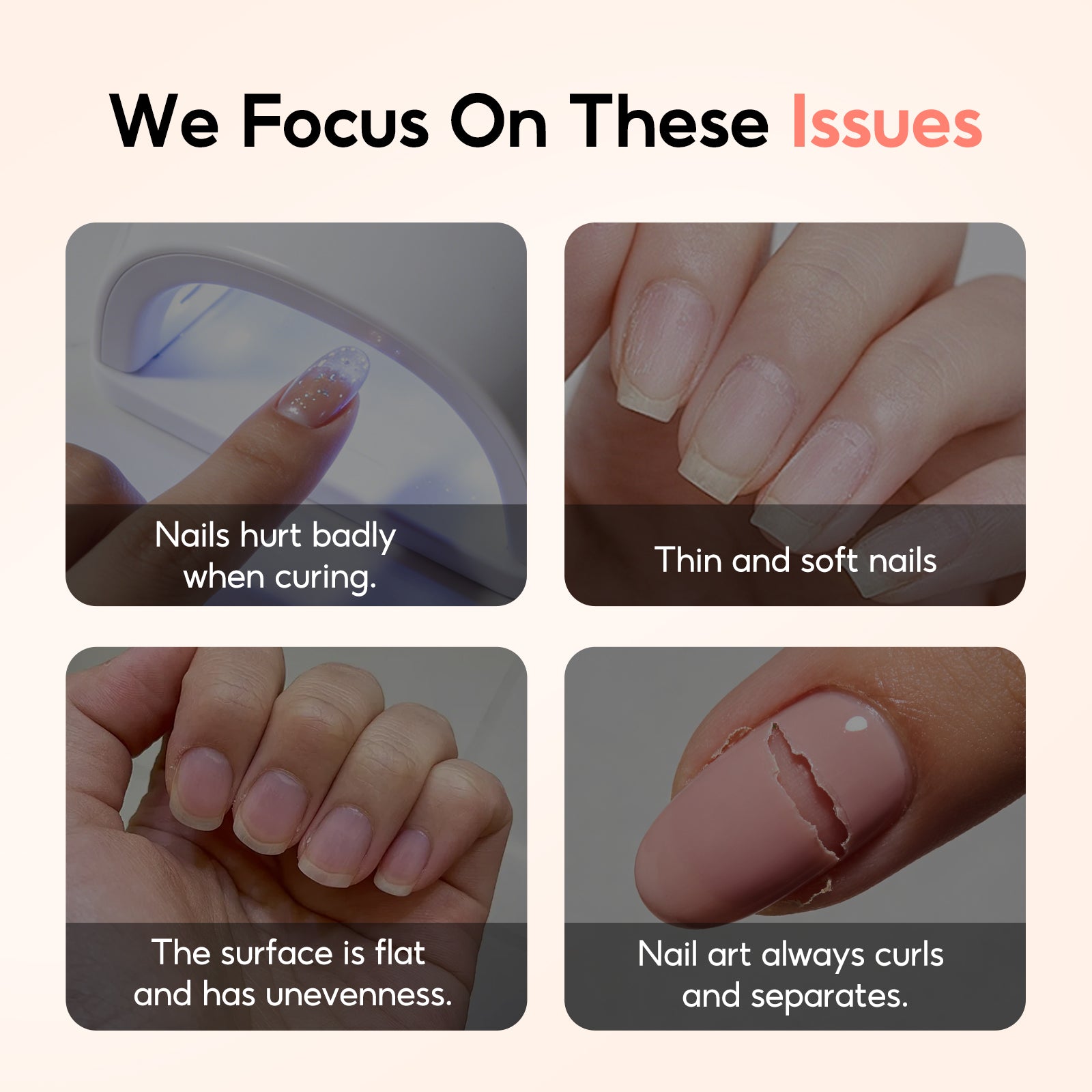 Peacecolor Nail Builder Gel Nail care kits comprising nail polish for Wome Gift