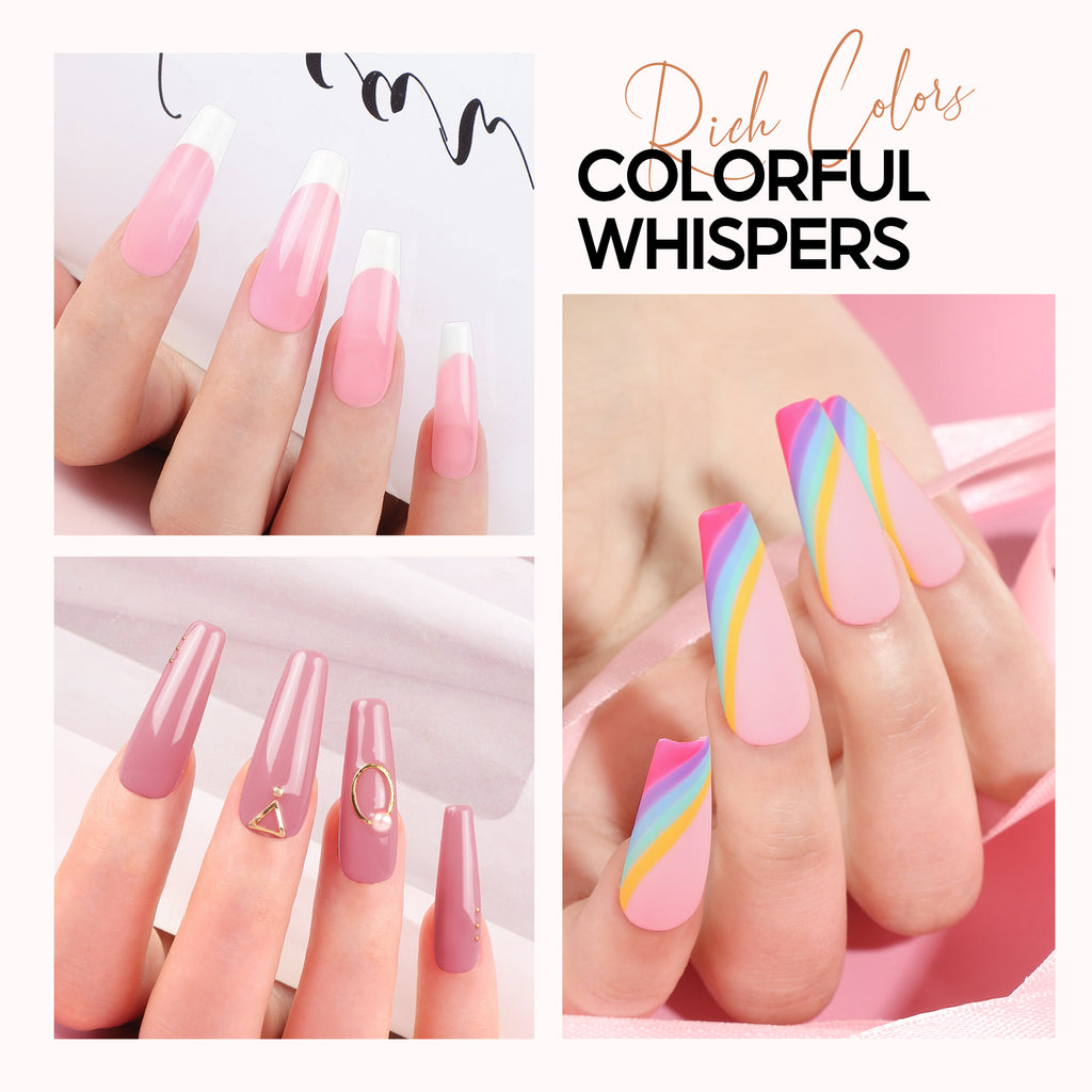Peacecolor Nail Builder Gel Nail polish top coat, 10ML Top Coat Nail Art Design Manicure Gift