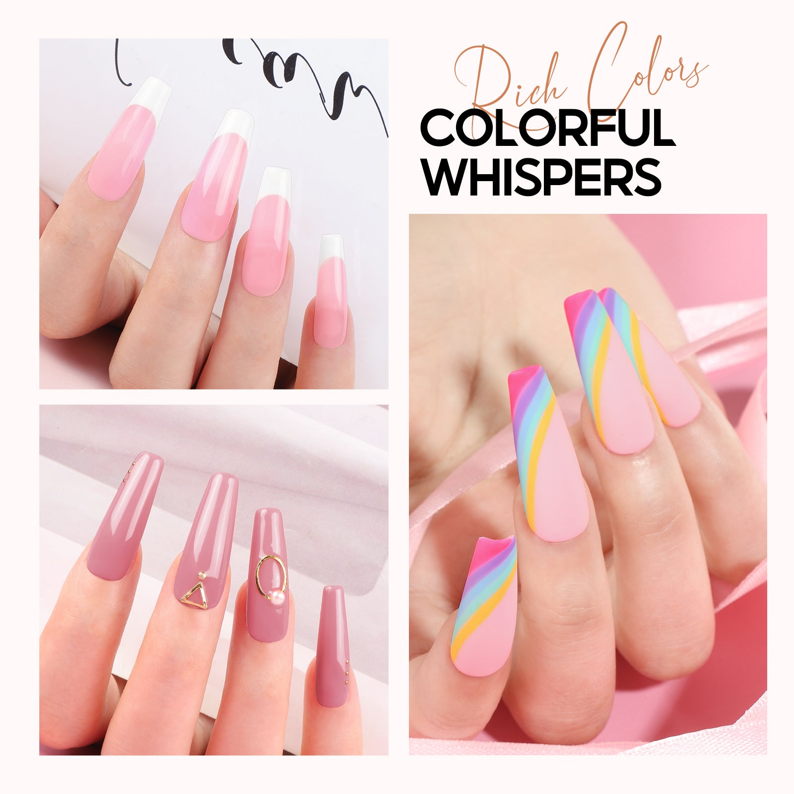 Peacecolor Nail Builder Gel Nail polish top coat, 10ML Top Coat Nail Art Design Manicure Gift