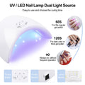 8pc Gel Polish Kit with 36w Lamp Pink Girl Set