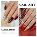 Red & Gold Nail Polish Set