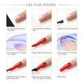 8pc Gel Polish Kit with 36w Lamp Pink Girl Set