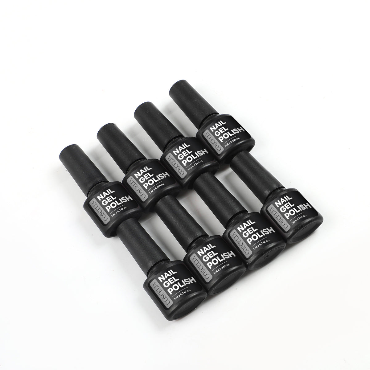 Coscelia 7ml Gel Nail Polish Set 8PCS - Milky Bule Green Yellow Soak Off Gel Polish for Nail Art Design, Salon Quality Home Manicure DIY, Women Gift