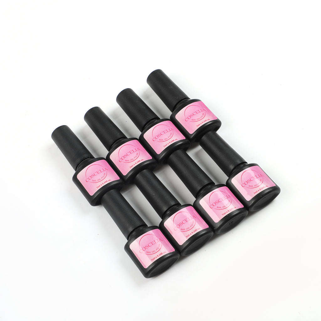 Coscelia 8PCS Gel Polish Set - Long Lasting All for Manicure Nail Art Soak Off LED Gel Polish DIY Nail Painting