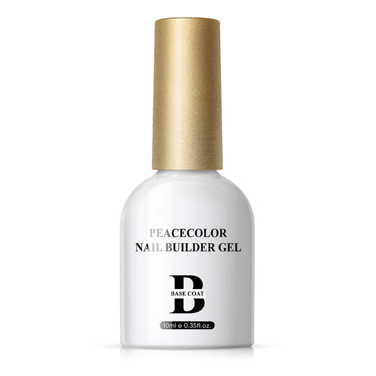 Peacecolor Nail Builder Gel Nail polish base coat, 10ML Base Coat Long Lasting No-Wipe Base Coat Nail Care Supplies for Women DIY Home Salon Gifts