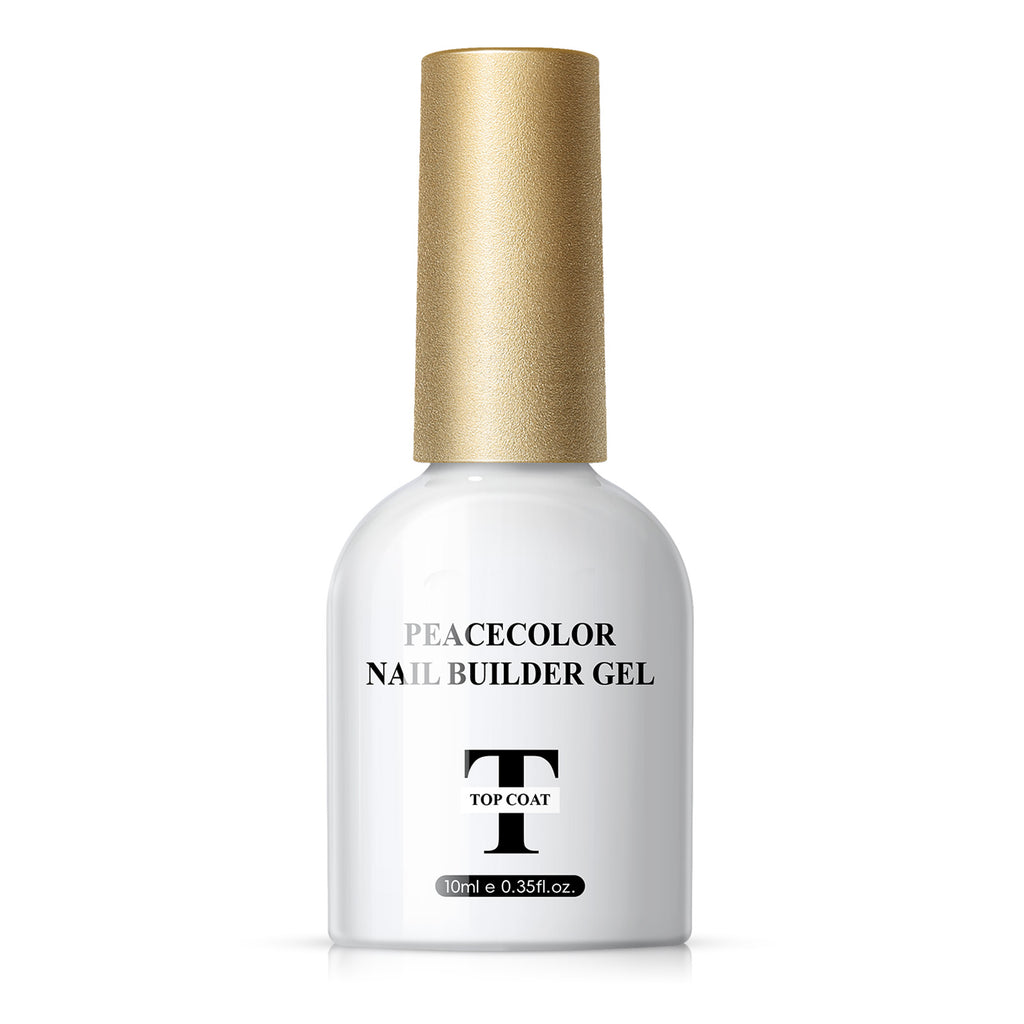 Peacecolor Nail Builder Gel Nail polish top coat, 10ML Top Coat Nail Art Design Manicure Gift