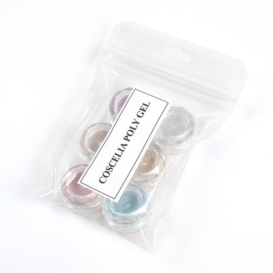 Coscelia Poly Gel 6PCS Nail Decoration Powder For Nail Design
