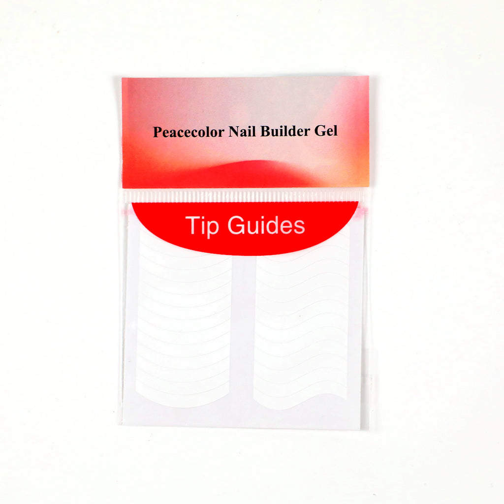 Peacecolor Nail Builder Gel Nail art stickers, 1PC French Art Stickers for DIY Women