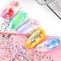 12pc Mixed Nail Art Glitter Rhinestone