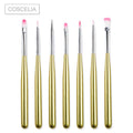 Coscelia 7pc Nail Brush Set