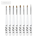 Coscelia 8pc Zebra painting brush pen