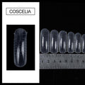 Coscelia 50pc Clear False Nails with Scale