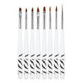 Coscelia 8pc Zebra painting brush pen