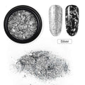 1pc Gold Silver Nail Foil Wire with eye shadow brush