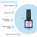 Gel Nail Polish Kit 6Pc 6W Led Lamp